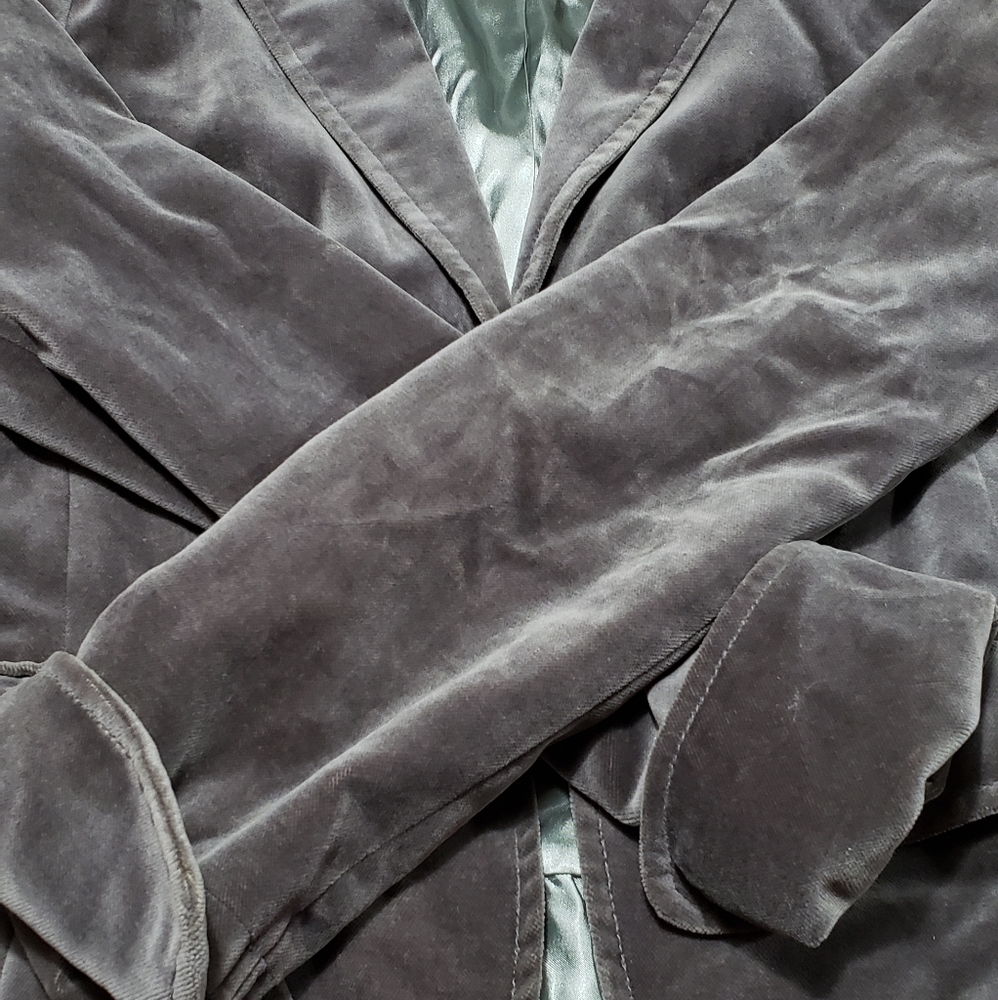 J. Crew, Short, Velvet Blazer, Gray